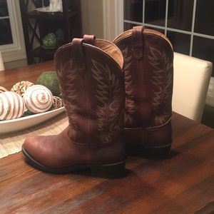 Men’s Double -H black walnut work western boots
